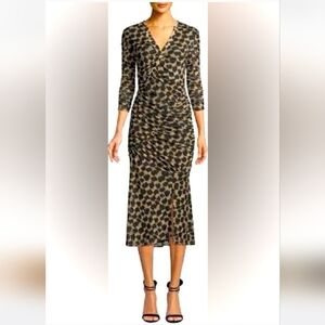 Diane Von Furstenberg ,S, animal print , bodycon maxi dress.